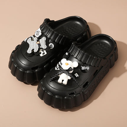 Nurse Hole Shoes Women's Summer Outer Wear EVA Fashionable Non-Slip Platform Sandals Soft Beach Shoes Baotou Slippers