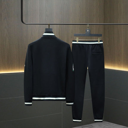 New Men's Casual Sports Suit Embroidered Round Neck Sweatshirt Suit Men's Casual Suit Spring and Autumn Clothing