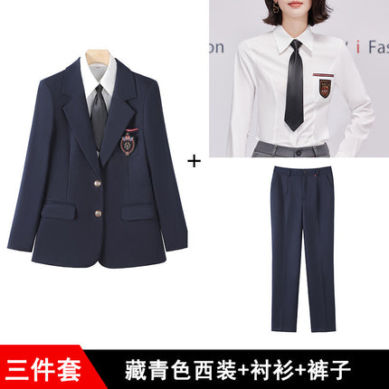 Autumn Clothes Kindergarten Teachers Garden Clothes Work Clothes College Style Fashion Temperament Uniform Kindergarten Teachers Business Clothes Suit suit