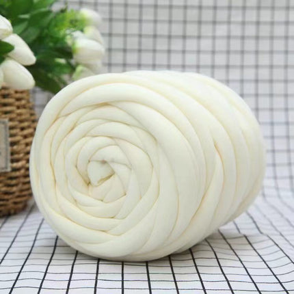 Cross-Border New Product DIY Core-Spun Yarn 3cm Thick Imitation Velvet Yarn Blanket Fabric Strip Yarn Core-Spun Cotton Manufacturer Wholesale