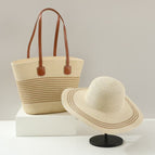 Off-white card pattern / Bag + hat set