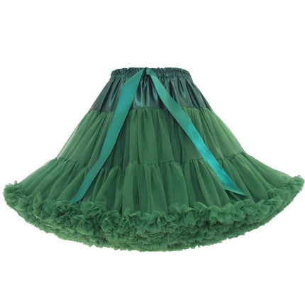 Adult Petticoat Daily Style Ultra-Puffy Nylon Lolita Cloud Petticoat Seamless Marshmallow Violent Puffy Skirt
