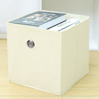 Coverless round hole off-white / Large size (28*28*28cm)
