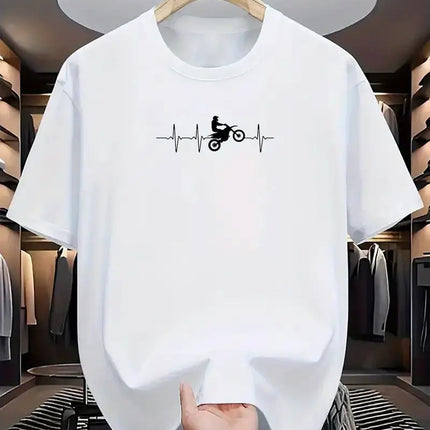 New Heavyweight Round Neck Short-Sleeved T-Shirt for Men, Cross-Border Popular Loose Printed Logo Bottoming Shirt for Men and Women, Half-Sleeved T-Shirt