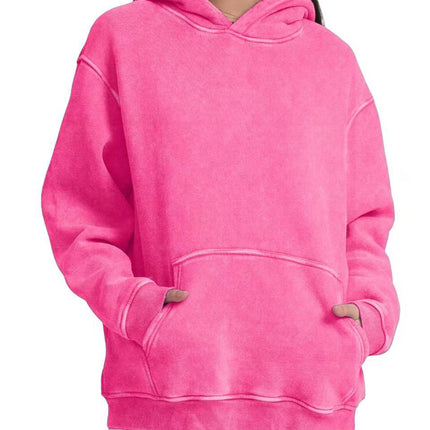 European and American Autumn and Winter 350g Heavy Velvet Washed Retro Hooded Sweatshirt Loose Trendy Brand Men's and Women's Same Style Jacket Hoodie