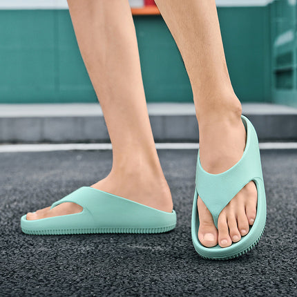 Cross-border plus size couple's fashion flip-flops EVA thick bottom slip-on sandals outdoor beach flip-flops