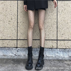 Middle net - black / Fishnet stockings-one size fits all