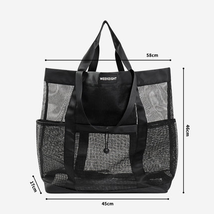 Large Capacity Swimming Fitness Bag Fashion Sports Shoulder Portable Beach Bag Travel Draining Storage Bag Universal Satchel