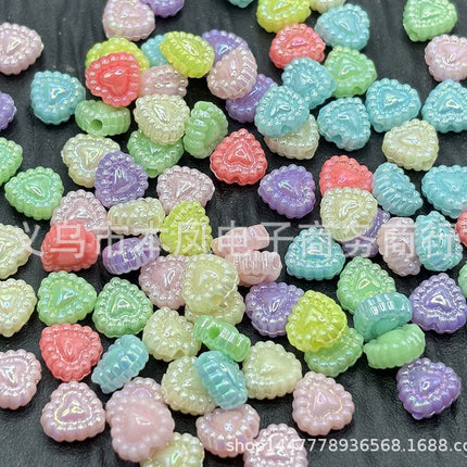 Acrylic light color plated AB colorful diy children beaded material candy AB colorful beads jewelry accessories