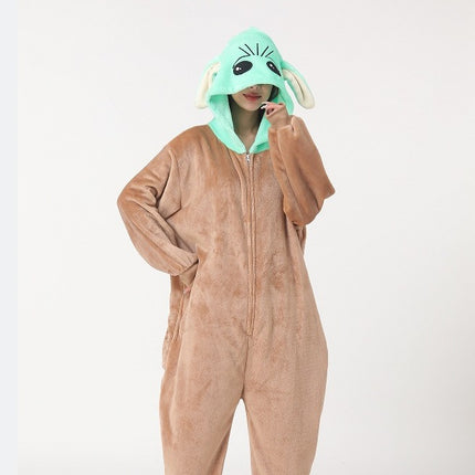 New Comfortable Cartoon Couple's Romper Children's Animal suit for Home and Outer Wear
