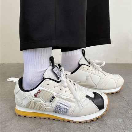 Korean Style Student Men's Shoes Trendy 2025 Spring Couple's Versatile Waffle Trainer Shoes Ins Super Popular Sports Casual Shoes