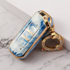 Type a-blue and white porcelain + cat ear buttons