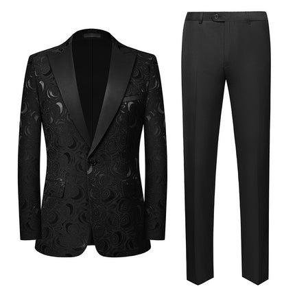 New Foreign Trade Products: Men's Suits, Korean Style Casual Suits Two-Piece Set for Aliexpress and Amazon