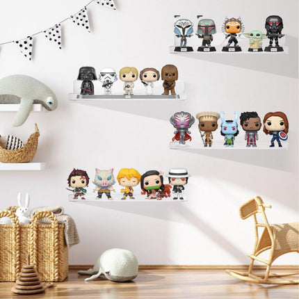 Cross-Border Acrylic Wall-Mounted U-Shaped Storage Rack, Transparent, No-Drill Wall Hanging, Bathroom, Kitchen, Study, Record Storage Rack