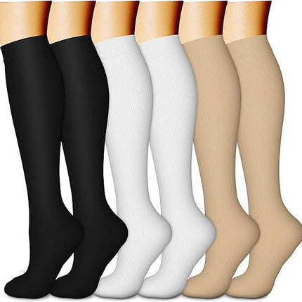 32 6 pairs of Amazon cross-border compression socks suit stockings sports running fitness compression socks calf socks