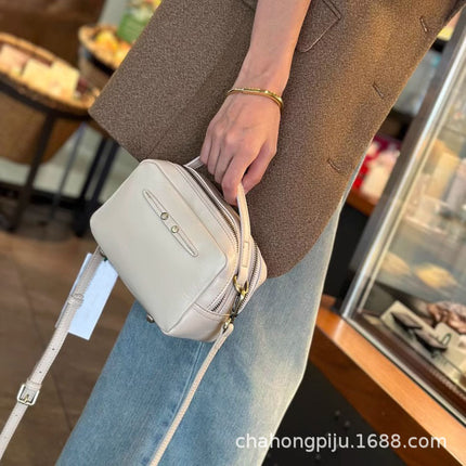 Bags, Crossbody Bags, Women's Versatile Handbags, Cowhide New Style, Niche Design, Genuine Leather Women's Bags, High-End Shoulder Bags