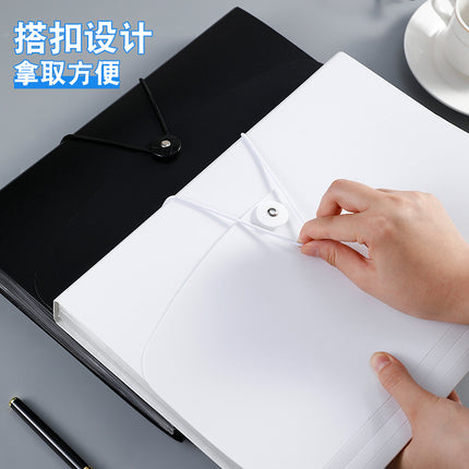 Double-Layer A4 Accordion File Folder, Large Capacity Multi-Layer Document Organizer, Student Insert Pages, Test Paper Holder, Receipt Storage