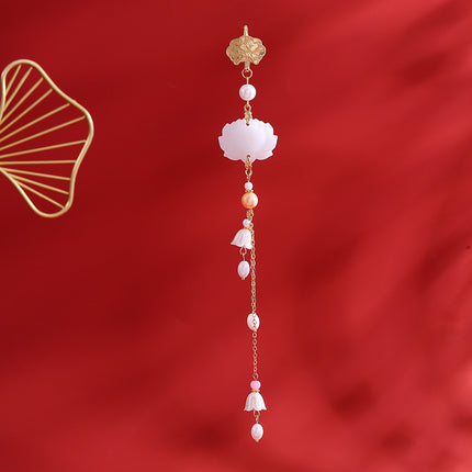 Antique Cheongsam National Tide Wind Pressure Break Elegant Pendant Brooch Hanfu Tea Clothing Tassel Retro Chinese Makeup Accessories Women