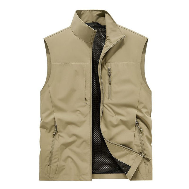 Volunteer Service Vest with Printed Logo, Fishing Outdoor Leisure Clothing, Company Event Advertising Clothing with Printed Text