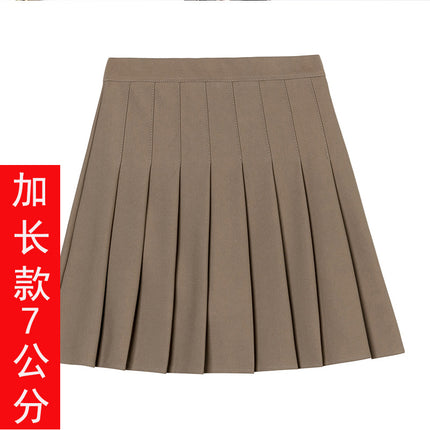 Half-Length Pleated Skirt Spring and Summer 2026 New Style Black Plus Size Autumn and Winter Plaid Korean Style High-Waisted A-Line Short Skirt