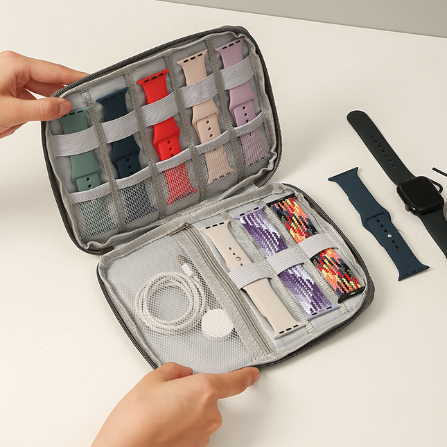 Watch Strap Storage Bag, Kidsren's Smart Watch Storage Clutch Bag, Accessories, Digital Products, Data Cable, Travel Handbag