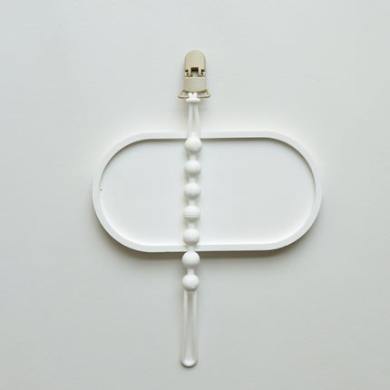 Ins Nordic Style New Plastic Clip Silicone Chain Baby Toy Grinding Stick Tooth Gum Silicone Chain Nipple Anti-losing Rope