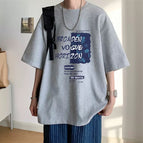 T142 navy letters-light gray / S