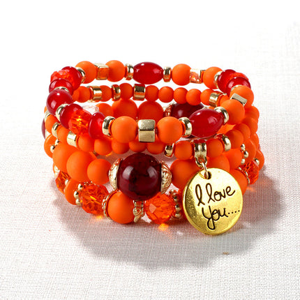 European and American Cross-Border Hot-Selling New Bohemian Bracelets Creative Tassel Multi-Layer Beaded Bracelets Fashion Jewelry