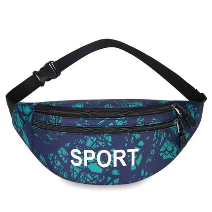 New Waterproof Waist Bag Men's and Women's Large Capacity Wallet Business Cashier Bag Outdoor Sports Running Mobile Phone Bag Chest Bag