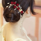 Red Little Rose with tassels
