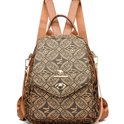 Fashion Printed Backpack Women's 2025 New Large Capacity Casual Travel Bag Simple Lightweight Women's Backpack