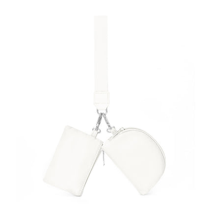 2024 New Lulu Same Style Wrist Bag Portable Lulu Card Bag Bank Card Mini Coin Cosmetics Bag