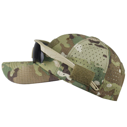 Breathable Camouflage Mesh Baseball Cap Summer Camp Training Baseball Cap Outdoor Fishing Sun Protection Sun Hat Velcro Cap