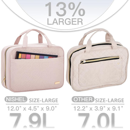 Amazon Hanging Large-Capacity Cosmetic Bag Partition Layered Dry and Wet Separation Women's Waterproof Toiletry Bag Storage Bag