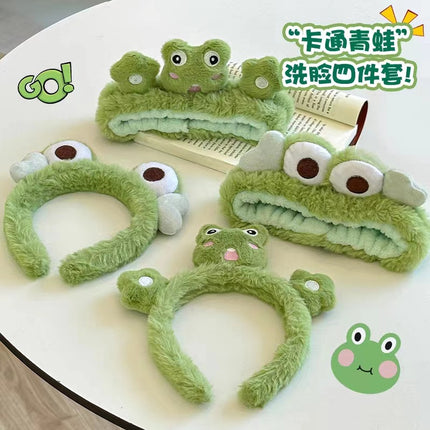 Face Wash Plush Headband for Women, Cute New Cartoon Headwear, Face Wash Mask, Hairband, Non-Slip Headband, Hair Accessories