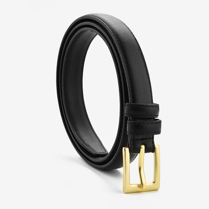 Belt Women's Genuine Leather Versatile Decorative Belt 2024 New High-End Jeans Belt Ins Hong Kong Style Decorative Belt
