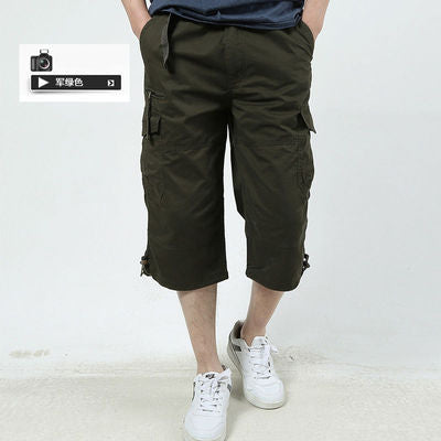 Foreign trade for men's shorts summer outdoor youth overalls cropped pants loose casual multi-pocket shorts wholesale