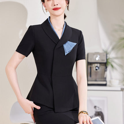 Business Suit suit Women's Summer Temperament High-end Beautician Beauty Salon Tooling Jewelry Store Front Desk Work Clothes
