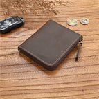 Dark brown [Crazy Horse first layer cowhide]]