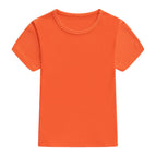 Children's orange quick-drying T-shirt / S (height 90cm-100cm)