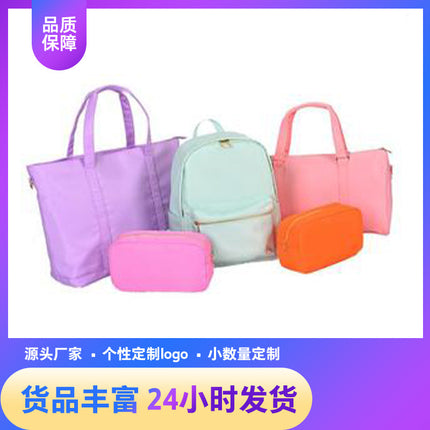 High quality women's tote bag nylon large capacity shoulder bag waterproof fabric macaron color women's bag