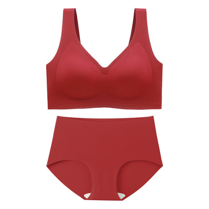 Plus Size Plus Fat mm 100kg Plus Size Seamless Comfortable Intimates Summer Thin Big Breasts Show Small Push-up Bra