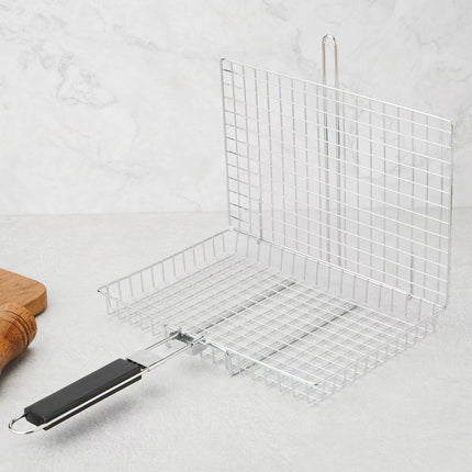 Folding Handle Barbecue Clip Grill Chicken Outdoor Multi-functional Grilled Fish Barbecue Corn Barbecue Mesh Grill Basket
