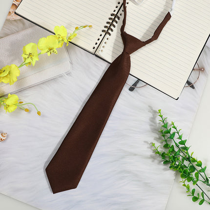 Japanese-Style Jk Tie for Women, College Style, Lazy No-Tie Black Red Student Casual Gray Small Tie Shirt Bow Tie