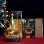 Christmas tree music box + decorative lights + display box