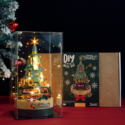 Compatible with Lego Christmas tree building blocks surprise blind box children assembled educational toys Christmas creative gift ornaments