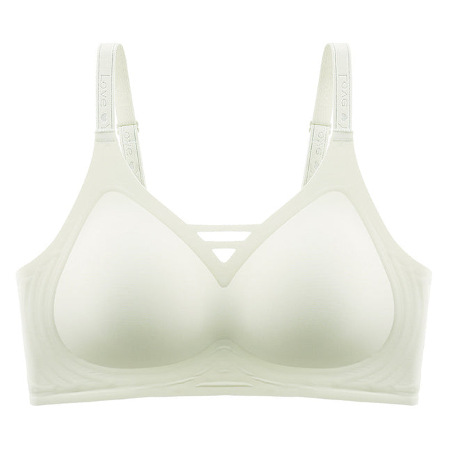 Traceless Comfortable Lightweight Underwear Women's Soft Support Push-up Pull-up Anti-sagging Fixed Cup Bra
