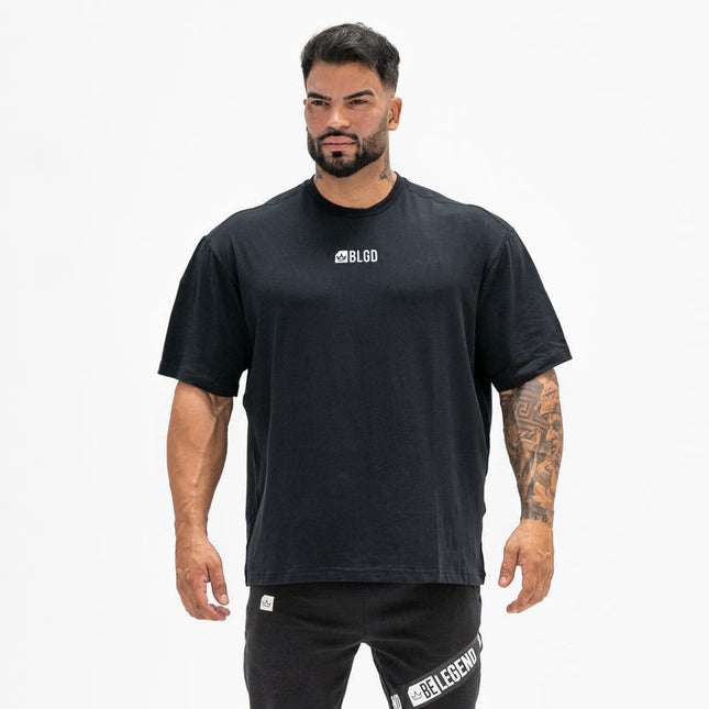 New Arrival Muscle Fitness Brothers Sports Short-sleeved Men's Summer Round Neck Loose Large Size Casual Running Training T-shirt
