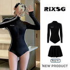 One-piece swimsuit + skirt / S