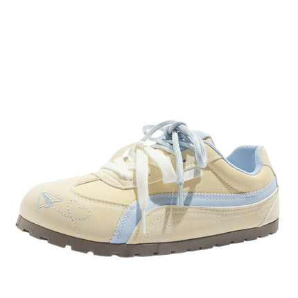 Lightweight Flat-Soled German Training Shoes for Women 2026 New Spring Dopamine Breathable Versatile Yellow Casual Sneakers Women's Shoes